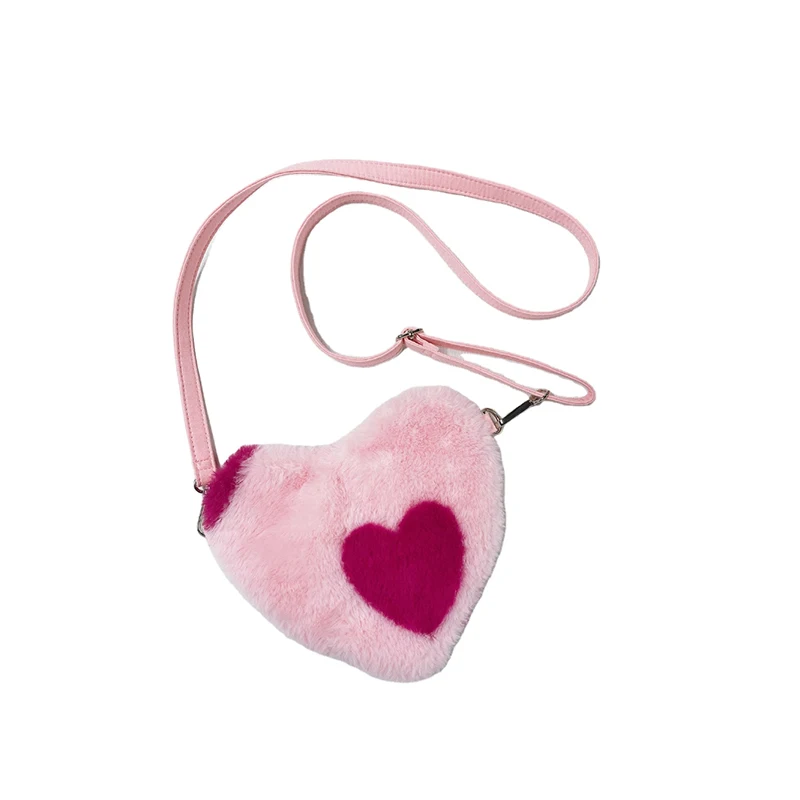 New Trend Kids Heart-shaped Crossbody Purse Baby Pink Fur Girls Heart Purse for Valentine's Day
New Trend Kids Heart-shaped Crossbody Purse Baby Pink Fur Girls Heart Purse for Valentine's Day