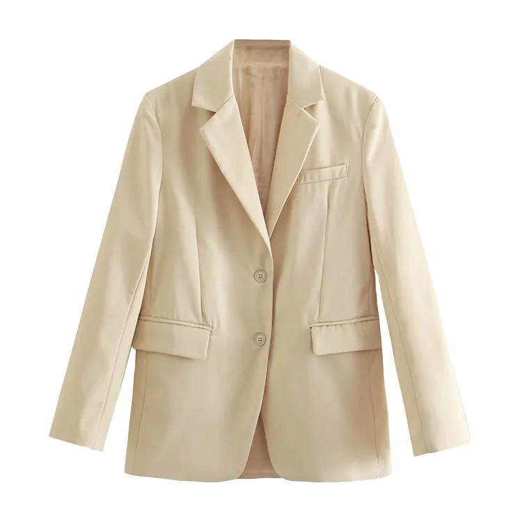 Bmurhmza2021 summer new women's fashion Versatile Single breasted solid color suit collar loose casual suit coat, Picture color
Bmurhmza2021 summer new women's fashion Versatile Single breasted solid color suit collar loose casual suit coat, Picture color