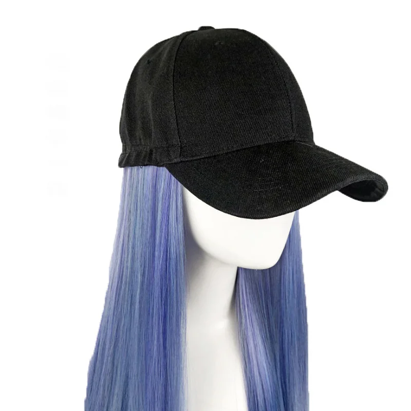 wholesale Long Straight raw Wig Hat Natural Color synthetic human hair wigs Cheap Baseball Hats Wig Cap Adjustable, 7 color
wholesale Long Straight raw Wig Hat Natural Color synthetic human hair wigs Cheap Baseball Hats Wig Cap Adjustable, 7 color