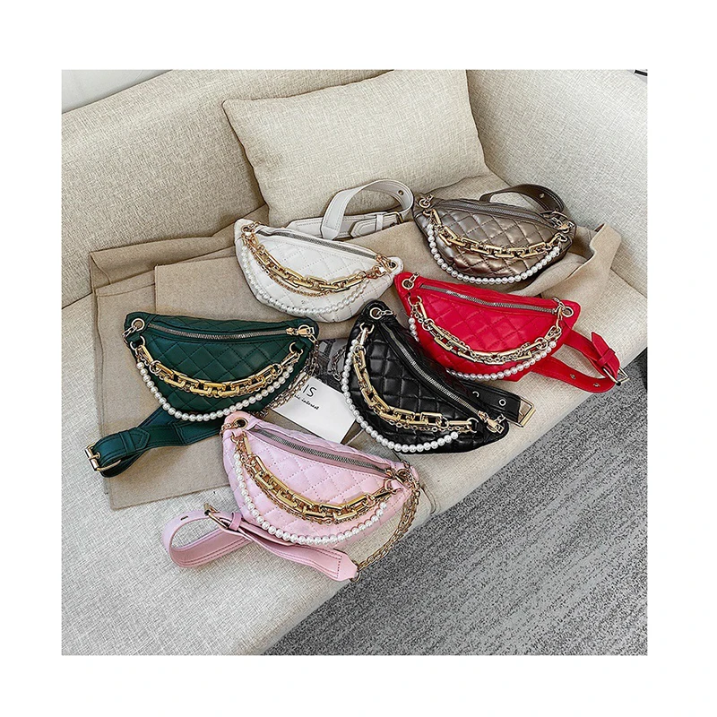 Luxury Women's Fanny Pack Diamond Lattice Thick Chain Shoulder Crossbody Chest Bag Female Waist Belt Bag Designer Brand Handbag
Luxury Women's Fanny Pack Diamond Lattice Thick Chain Shoulder Crossbody Chest Bag Female Waist Belt Bag Designer Brand Handbag