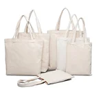 Custom Printed Eco Friendly Cotton Canvas Tote Bag,Reusable Grocery Canvas Tote Bag Shopping Tote Bag