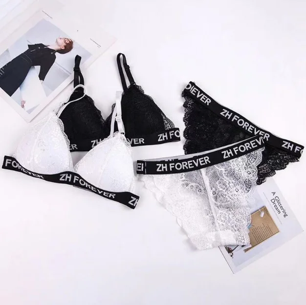 Fashion letter triangle cup bra set breathable lingerie panty and bra set sexy for young girl, Picture
Fashion letter triangle cup bra set breathable lingerie panty and bra set sexy for young girl, Picture