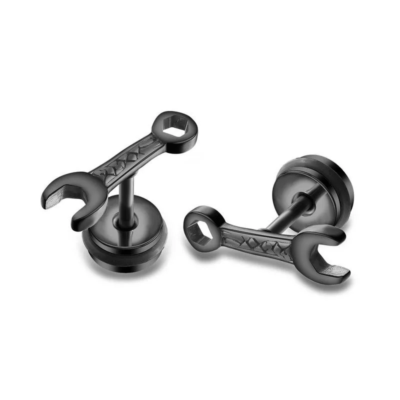 New Fashion Casting Wrench Titanium Steel Earrings Titanium Steel Hip Hop Earrings Hypoallergenic Earrings
New Fashion Casting Wrench Titanium Steel Earrings Titanium Steel Hip Hop Earrings Hypoallergenic Earrings