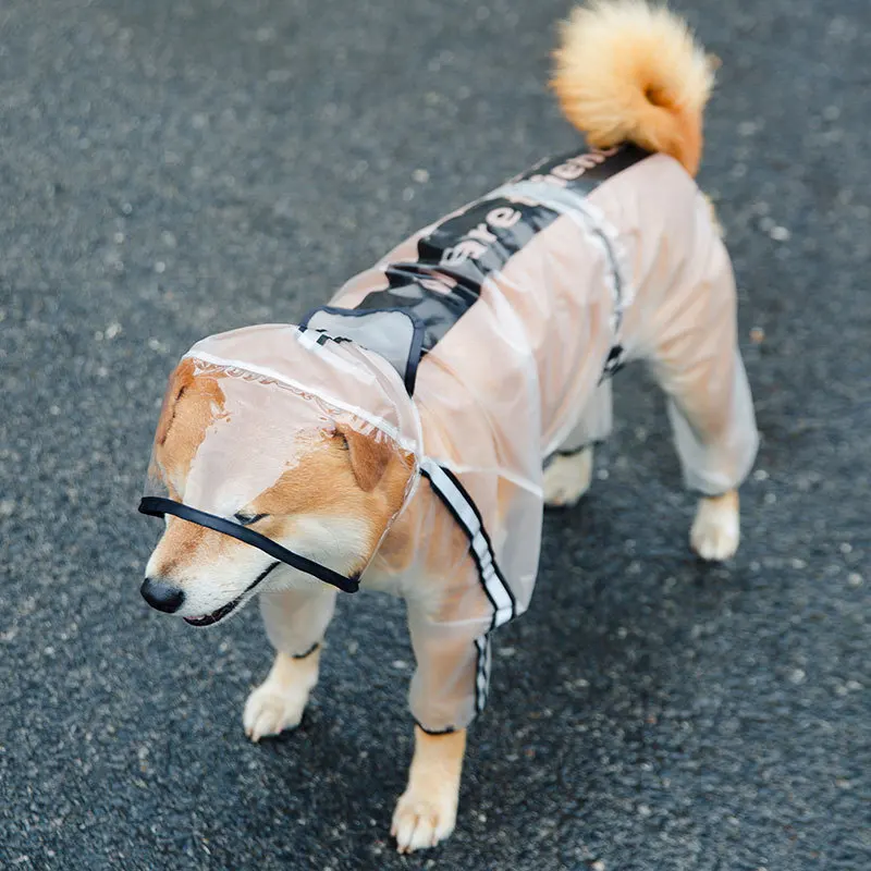 Puppy Jacket Outdoor Pet Waterproof Rainwear Transparent Clear Large Dog Raincoat Clothes With Hood, Customized color
Puppy Jacket Outdoor Pet Waterproof Rainwear Transparent Clear Large Dog Raincoat Clothes With Hood, Customized color