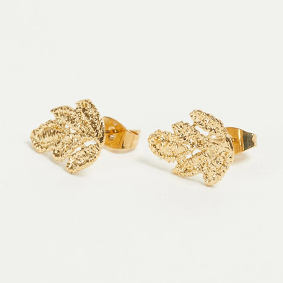fashion jewelry 18k gold plated women earrings 925 sterling silver leaf stud earrings
fashion jewelry 18k gold plated women earrings 925 sterling silver leaf stud earrings