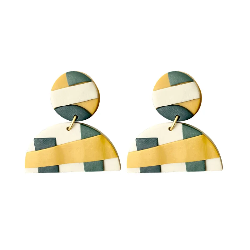 Diy Custom Korean Fashion Statement Arch Polymer Clay Earring Handmade Jewelry For Women, Gold
Diy Custom Korean Fashion Statement Arch Polymer Clay Earring Handmade Jewelry For Women, Gold
