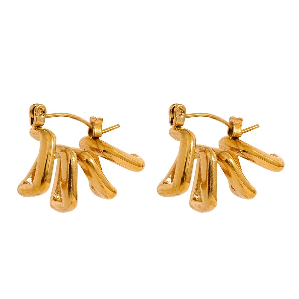 JINYOU 2468 Stainless Steel 316l Twisted Irregular Hollow Hoop Earrings Rust Proof Metal Charm Geometric Stylish Jewelry Gala
JINYOU 2468 Stainless Steel 316l Twisted Irregular Hollow Hoop Earrings Rust Proof Metal Charm Geometric Stylish Jewelry Gala