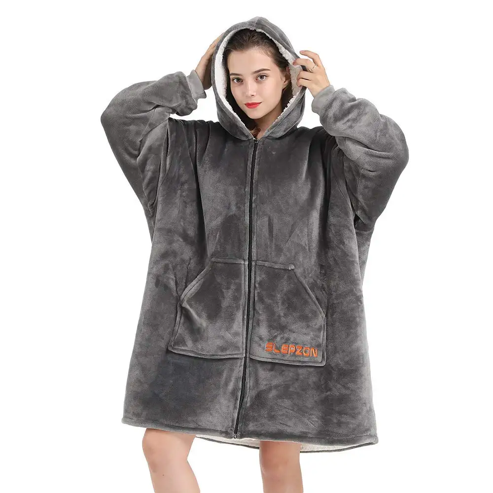 blanket poncho hoodie