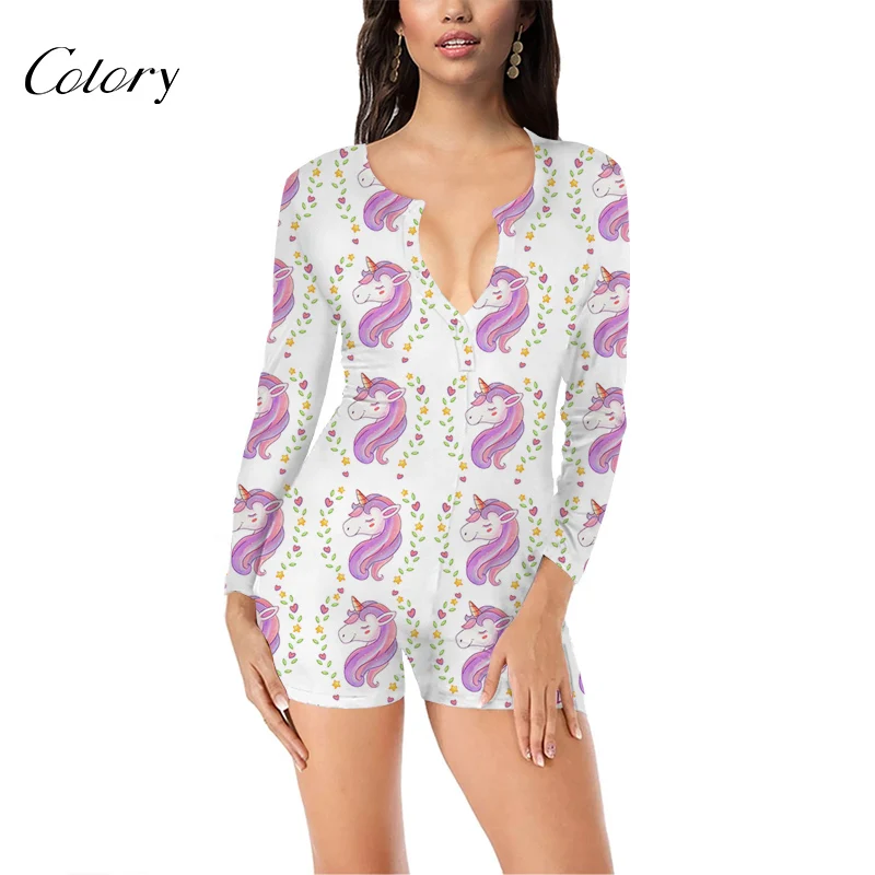 Colory Womens Long Sleeve Cartoon Onesie For Women Woman Sexy Pajamas, Picture shows
Colory Womens Long Sleeve Cartoon Onesie For Women Woman Sexy Pajamas, Picture shows