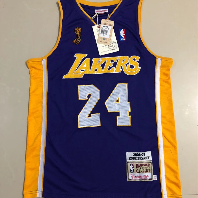 

2021 High Quality Laker s Stitched Mitchell basketball jersey Bryant #24 # 8 men's training basketball uniform, As picture