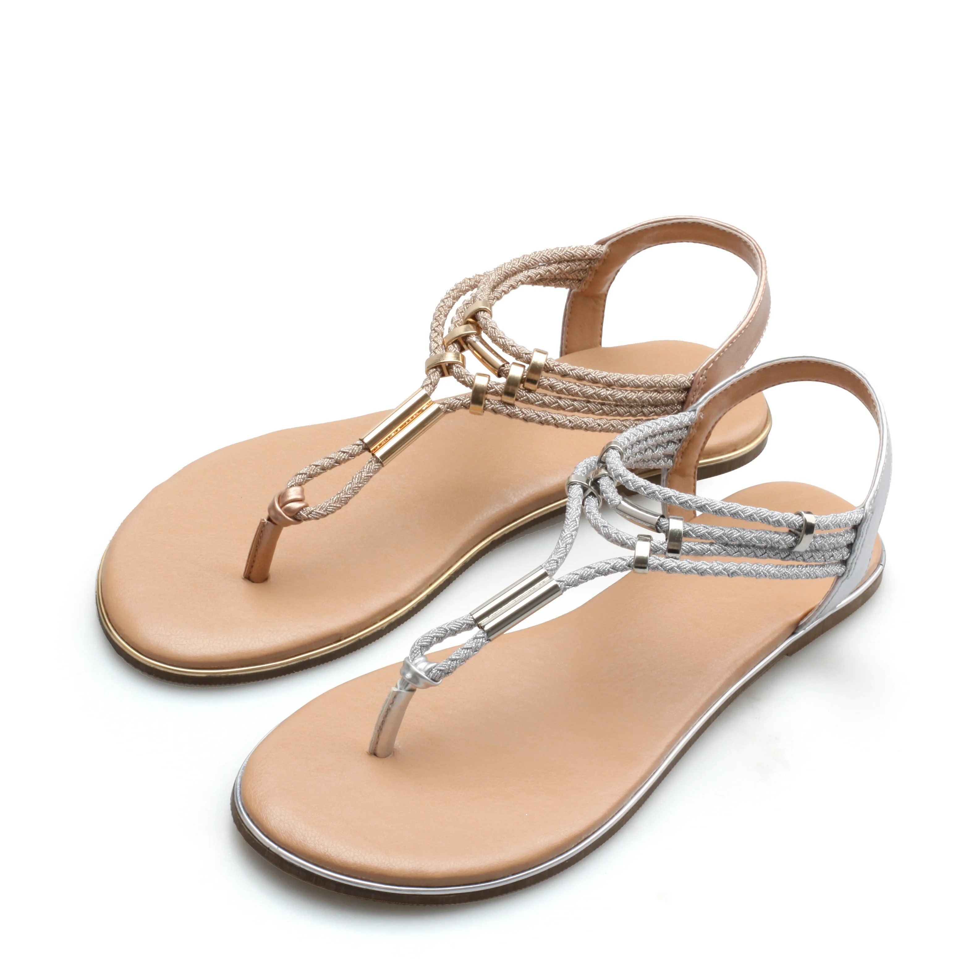 Stock Women fashion wedding dress buckle elastic PU PVC binding flat outdoor casual sandals, Silver/gold
Stock Women fashion wedding dress buckle elastic PU PVC binding flat outdoor casual sandals, Silver/gold
