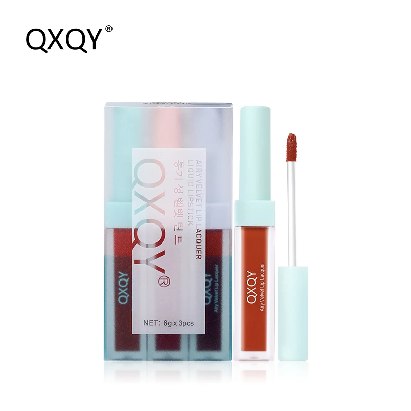 Qxqy Free Sample Matte Liquid Lipstick Sets 3Pcs Private Label Lipstick Festival Day Velvet Lip Gloss For Female
Qxqy Free Sample Matte Liquid Lipstick Sets 3Pcs Private Label Lipstick Festival Day Velvet Lip Gloss For Female