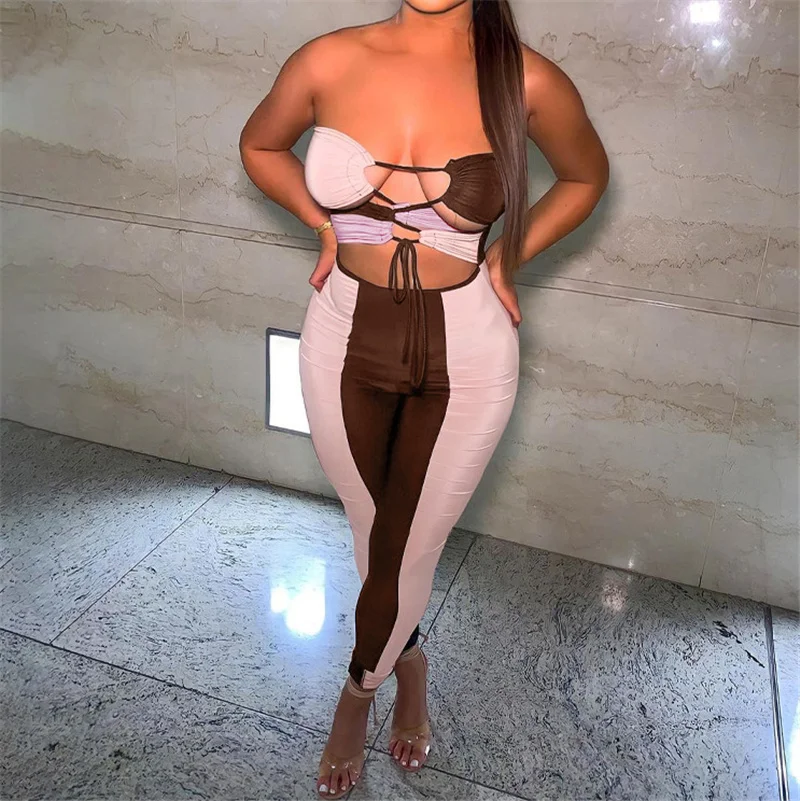 Bodycon Jumpsuit Romper Sleeveless Lace-Up Fit Breathable Jumpsuit Women One Piece Playsuit Romper Club Jumpsuit OEM, Customized color 
Bodycon Jumpsuit Romper Sleeveless Lace-Up Fit Breathable Jumpsuit Women One Piece Playsuit Romper Club Jumpsuit OEM, Customized color