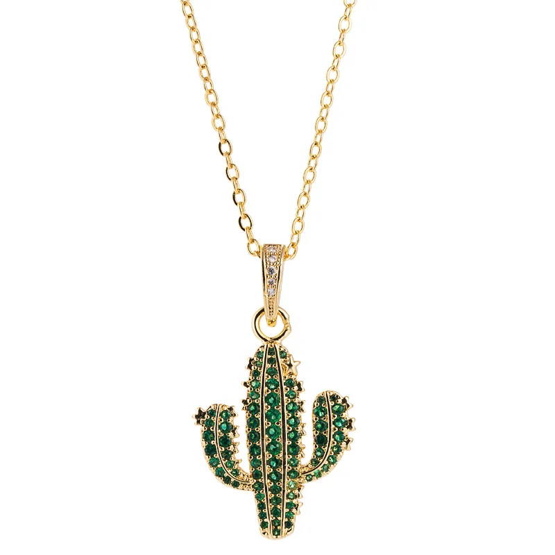 New Design Cactus Shape Charm Necklace Women Dainty Micro Pave Zircon Cactus Necklace
New Design Cactus Shape Charm Necklace Women Dainty Micro Pave Zircon Cactus Necklace