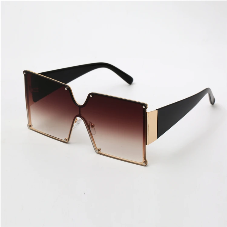 Fashion Women Luxury Vintage Eyewear Sun Glasses Men Gradient Oversized Square One Piece Rimless Sunglasses, Picture shown
Fashion Women Luxury Vintage Eyewear Sun Glasses Men Gradient Oversized Square One Piece Rimless Sunglasses, Picture shown
