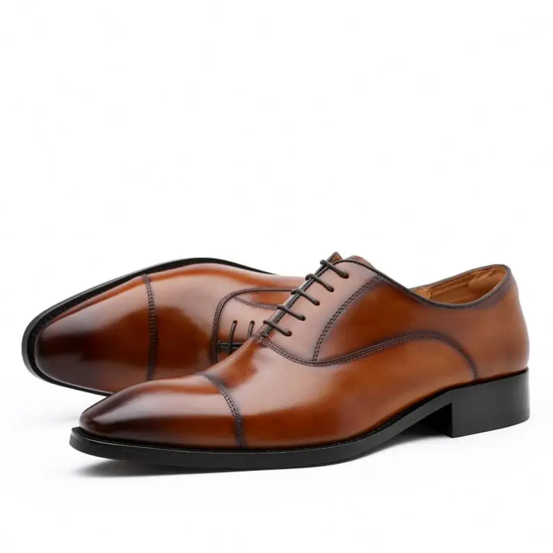 High-end Custom Handmade Office Wedding Full Grain Cowhide Leather Shoes for Man, Black, brown
High-end Custom Handmade Office Wedding Full Grain Cowhide Leather Shoes for Man, Black, brown