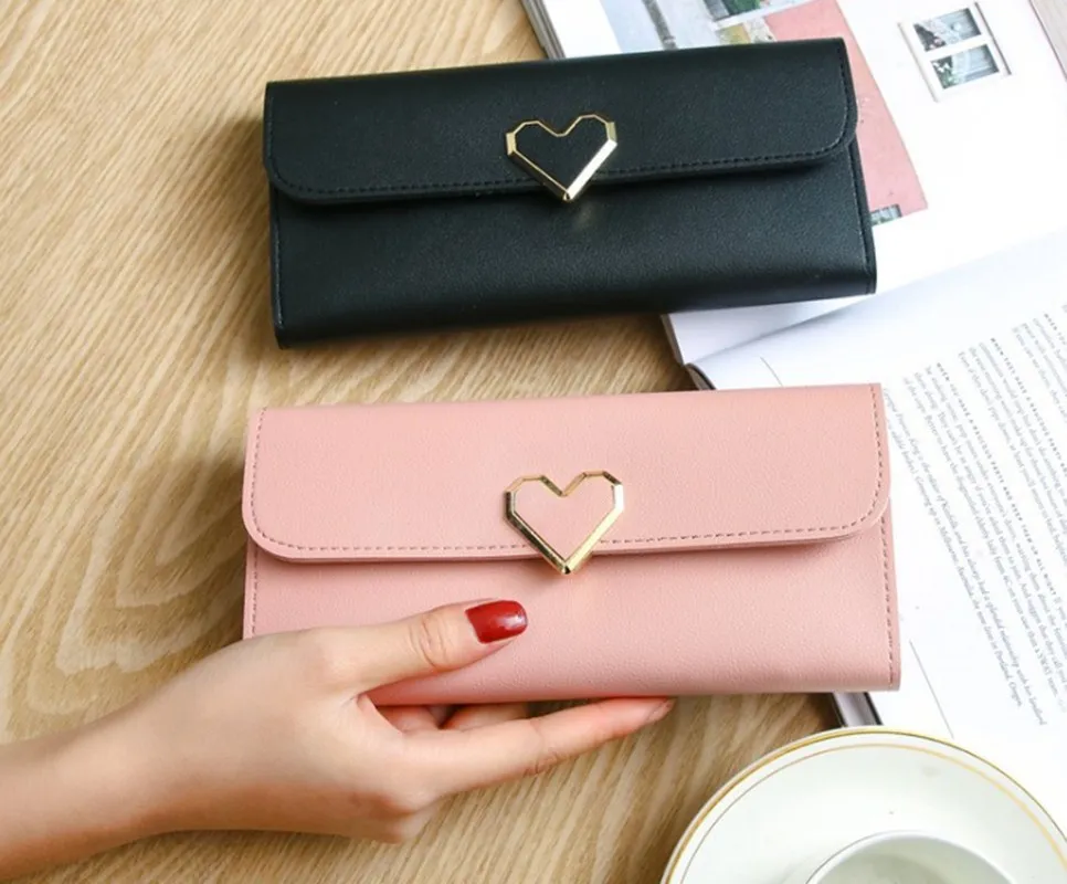 Women Long Purses Luxury Love Heart For Ladies Girl Money Pocket Card Holder Female Wallets Phone Clutch Bag
Women Long Purses Luxury Love Heart For Ladies Girl Money Pocket Card Holder Female Wallets Phone Clutch Bag