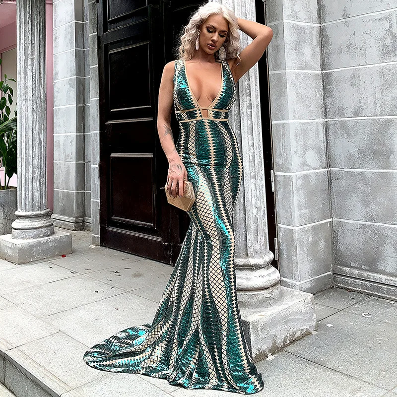 New Hight Quality Modest Lady Sequined Night Club Dinner Gown Long Plus Size Sexy Elegant Party Green Dress Evening
New Hight Quality Modest Lady Sequined Night Club Dinner Gown Long Plus Size Sexy Elegant Party Green Dress Evening