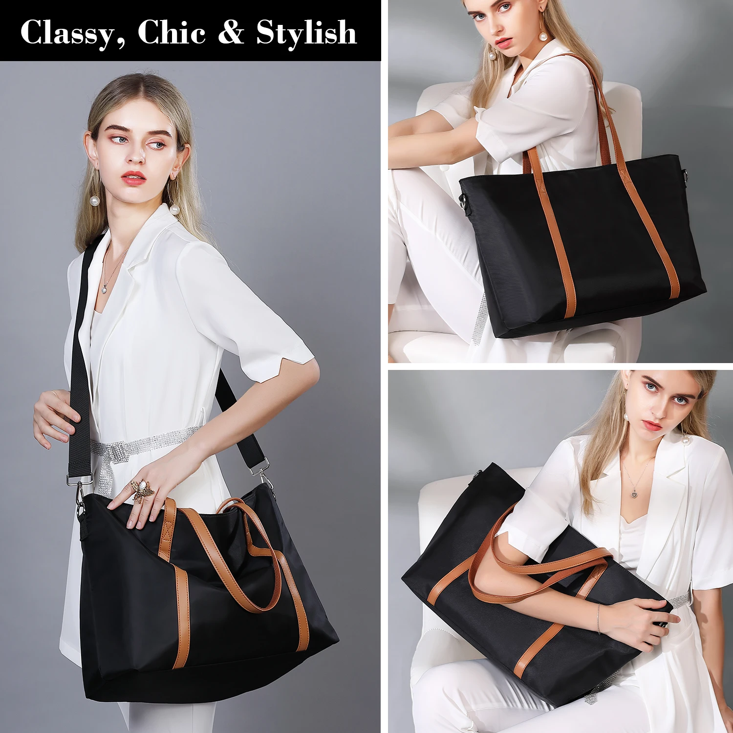 2020 New Fabric Leisure Vintage Ladies Tote Hand Bags With high quality Pu leather, Black/ blue
2020 New Fabric Leisure Vintage Ladies Tote Hand Bags With high quality Pu leather, Black/ blue