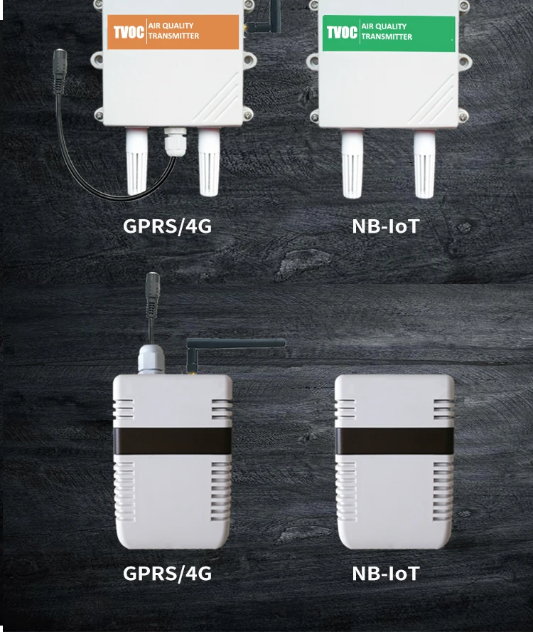 Lora/GPRS/4G/NB-IOT air quality sensor TVOC sensor eCO2 with wireless phone signal network - ANKUX.COM