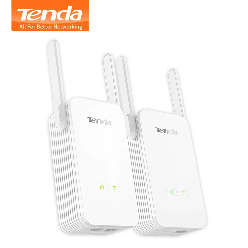 

1Pair Tenda PH15 1000Mbps powerline Ethernet Adapter PLC Network Adapter Wireless WIFI Extender IPTV Homeplug AV Plug and Play, White
