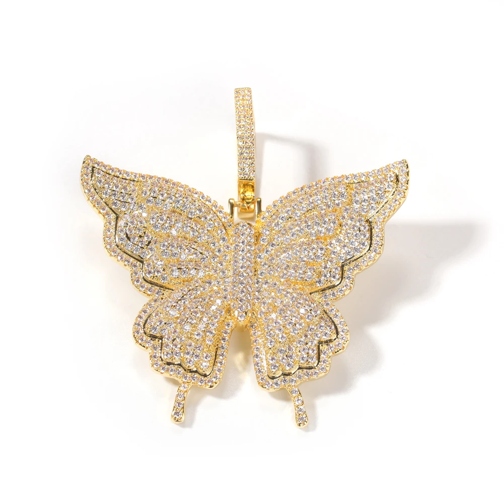 Wholesale Hip Hop Rose Pink Diamond Fashion Butterfly Necklace Pendant Charm, Customized color
Wholesale Hip Hop Rose Pink Diamond Fashion Butterfly Necklace Pendant Charm, Customized color