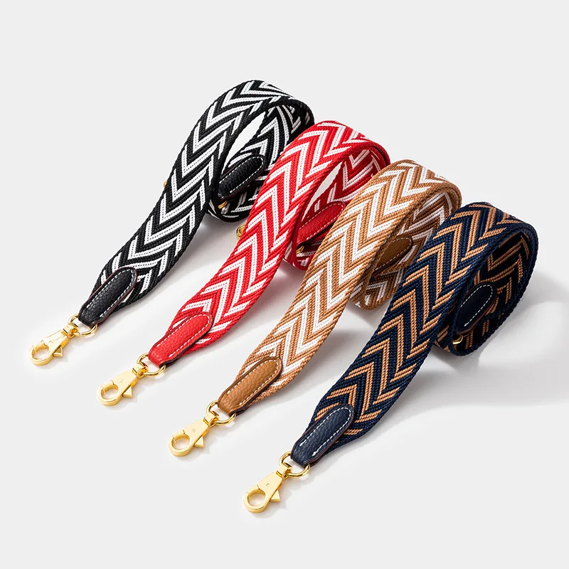 INS Fashion Contrasting Colors Cotton Purse Belt Adjustable Leather End Designer Luxury Brand Woman Bags Straps, Striped contrasting colors
INS Fashion Contrasting Colors Cotton Purse Belt Adjustable Leather End Designer Luxury Brand Woman Bags Straps, Striped contrasting colors