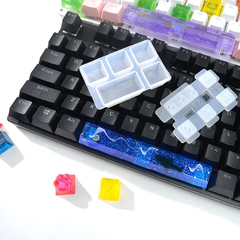 Mechanical Keyboard Resin Mold Computer Game Keycap Silicone Mold DIY Cat Claw Key Cap Mold, Clear
Mechanical Keyboard Resin Mold Computer Game Keycap Silicone Mold DIY Cat Claw Key Cap Mold, Clear