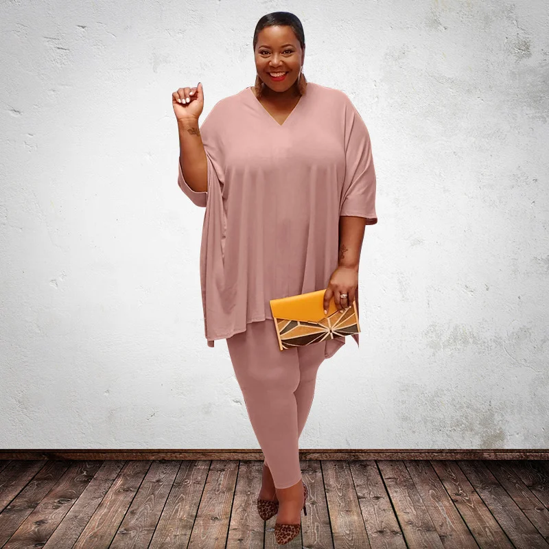 clothing vendors 2021 hot plus size women clothing Loose 2 piece set women T-shirt, 4 colors
clothing vendors 2021 hot plus size women clothing Loose 2 piece set women T-shirt, 4 colors
