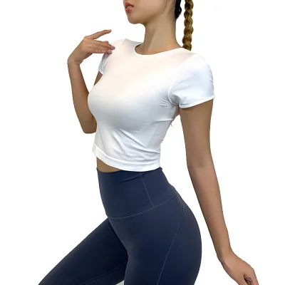 Factory wholesale hot style sports t-shirt quick-drying clothes short-sleeved tight-fitting running sexy workout women
Factory wholesale hot style sports t-shirt quick-drying clothes short-sleeved tight-fitting running sexy workout women