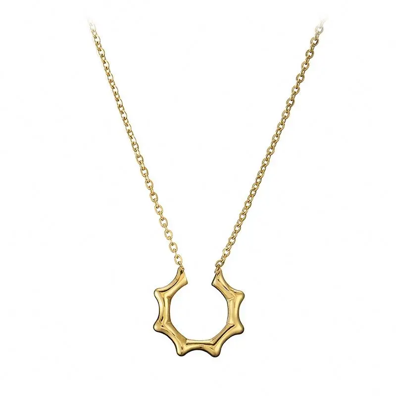 Hot Sale French Style Design Stainless Steel Geometric Pendant Ametist Gold Plated Link Necklace
Hot Sale French Style Design Stainless Steel Geometric Pendant Ametist Gold Plated Link Necklace