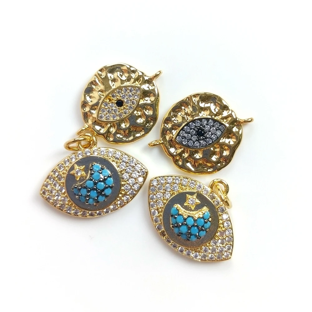 Women Handmade DIY devil eye stone Beads for Jewelry Making Pave CZ Round Charm for Bracelets Necklaces blue Eye shape Charms, Multi color
Women Handmade DIY devil eye stone Beads for Jewelry Making Pave CZ Round Charm for Bracelets Necklaces blue Eye shape Charms, Multi color