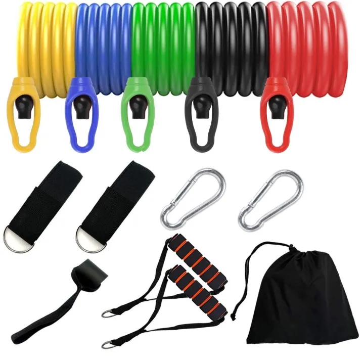 Expander Yoga exercise fitness TPE rubber tube bands elastic pull rope body stretch training gym equipment tube sliders, Colorful 
Expander Yoga exercise fitness TPE rubber tube bands elastic pull rope body stretch training gym equipment tube sliders, Colorful