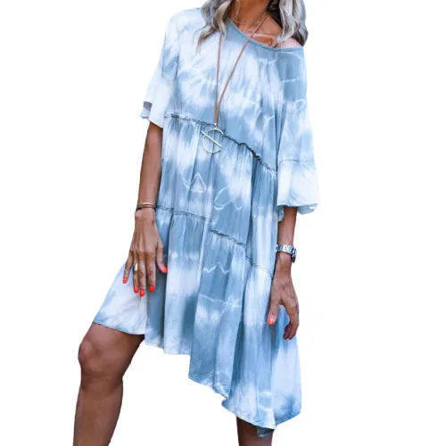 2021 winter and spring new Amazon fashion models printed loose casual women's casual dresses
2021 winter and spring new Amazon fashion models printed loose casual women's casual dresses