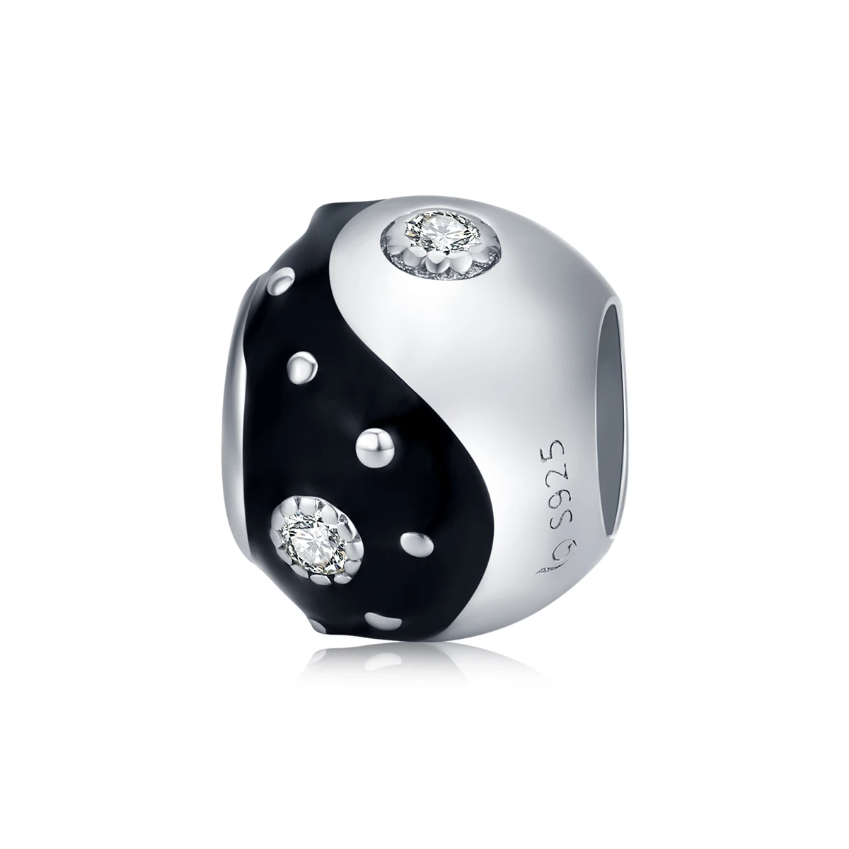 BAMOER 925 Sterling Silver Taichi White & Black Enamel Round Metal Beads for Women Jewelry fit Original Brand Bracelet BSC192
BAMOER 925 Sterling Silver Taichi White & Black Enamel Round Metal Beads for Women Jewelry fit Original Brand Bracelet BSC192