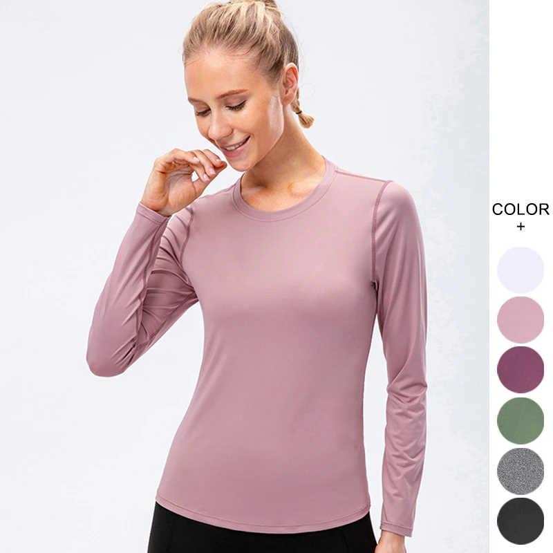 Womens Fitness Yoga Wear Apparel Long Sleeve Shirt Loose Reverse Drape Activewear Exercise Plus Size T-shirts, Customized colors
Womens Fitness Yoga Wear Apparel Long Sleeve Shirt Loose Reverse Drape Activewear Exercise Plus Size T-shirts, Customized colors