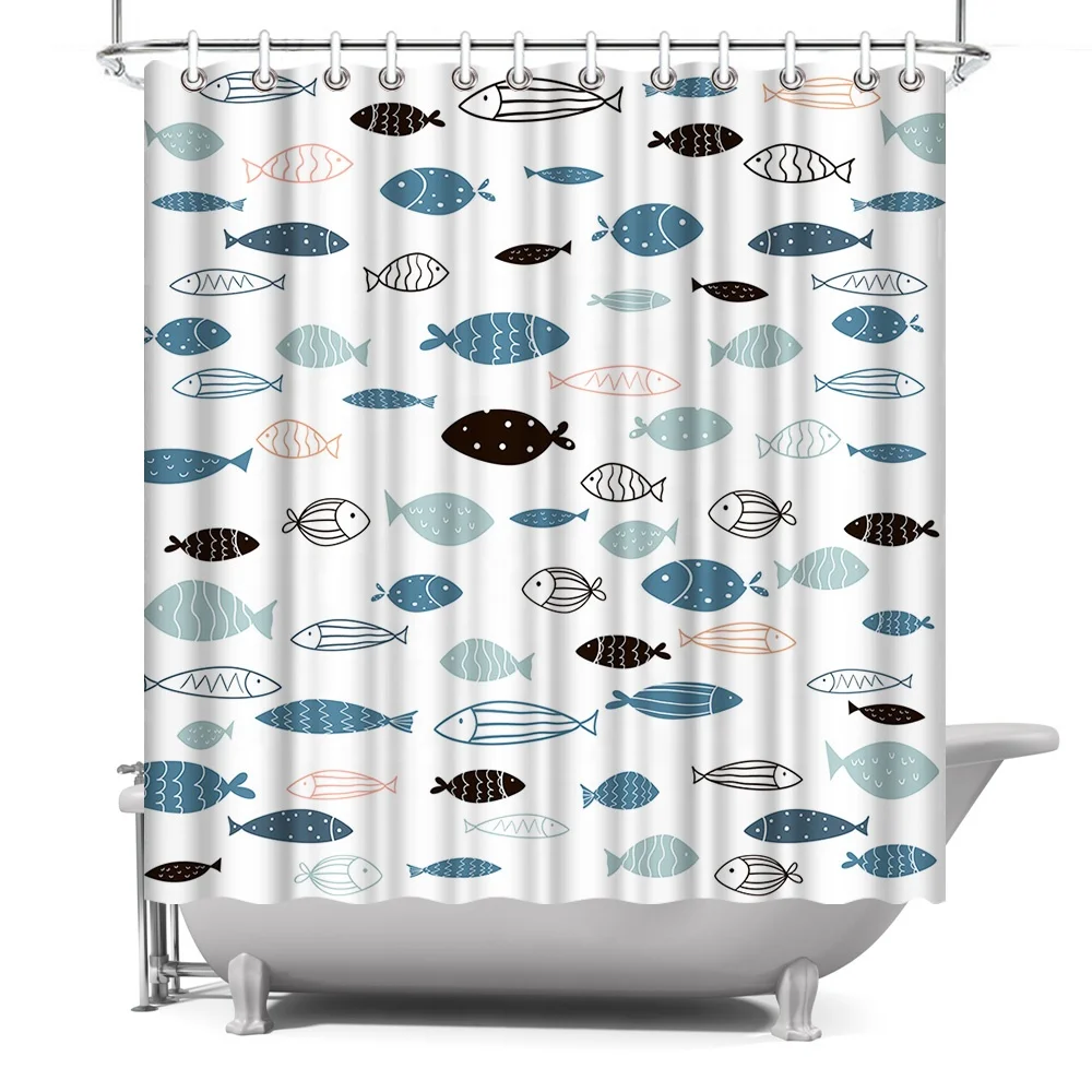 Custom Cartoon Design Fish Picture Kid Bathroom Shower Curtain Size180x180cm, Customized color
Custom Cartoon Design Fish Picture Kid Bathroom Shower Curtain Size180x180cm, Customized color