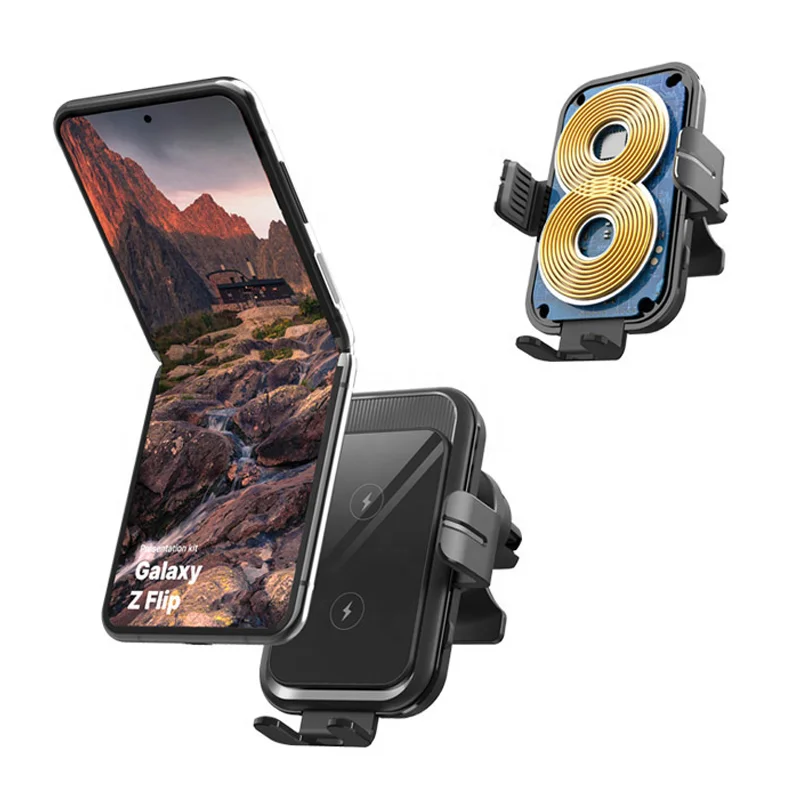 2021 Car Wireless Charger For Samsung Galaxy Z Flip3 5G Build In two Coils Inside Automatic Clamping Wireless Car Charger Mount, Black/white
2021 Car Wireless Charger For Samsung Galaxy Z Flip3 5G Build In two Coils Inside Automatic Clamping Wireless Car Charger Mount, Black/white