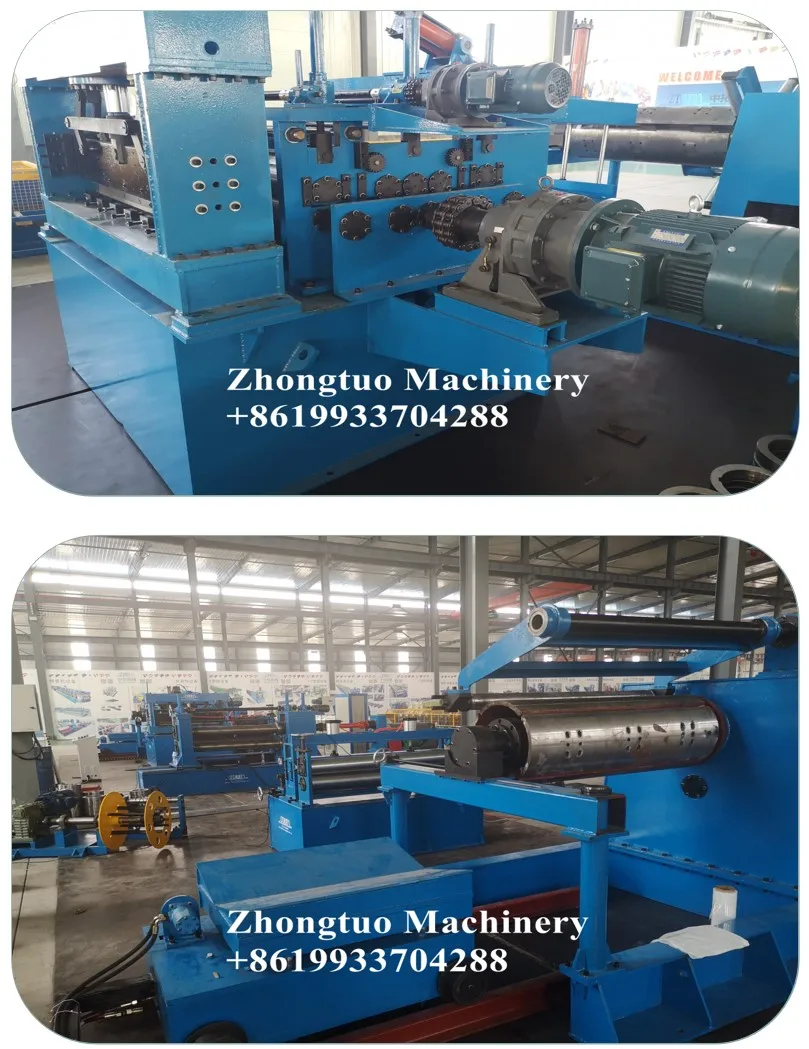 Metal strip slitting line