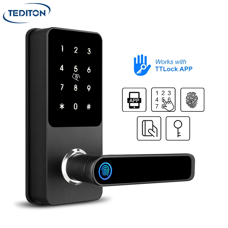 Tediton OEM Security Electronic Keypad Door Lock Smart Lock BLE APP Door Lock with APP
Tediton OEM Security Electronic Keypad Door Lock Smart Lock BLE APP Door Lock with APP
