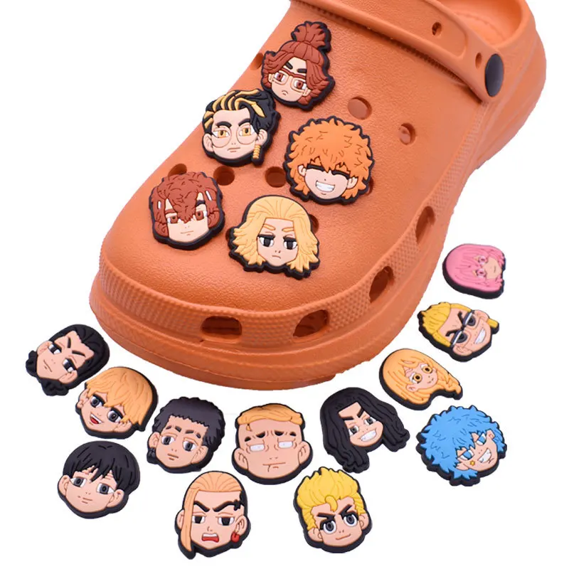 

The Japanese anime hot sale cartoon wholesale custom shoe lace croc charms clog pvc soft Shoe decoration As a gift for the child