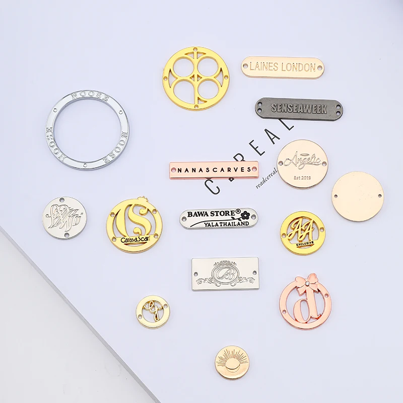 Custom my own gold metal tags for swimwears sewing brand logo labels for sale, Custom color
Custom my own gold metal tags for swimwears sewing brand logo labels for sale, Custom color