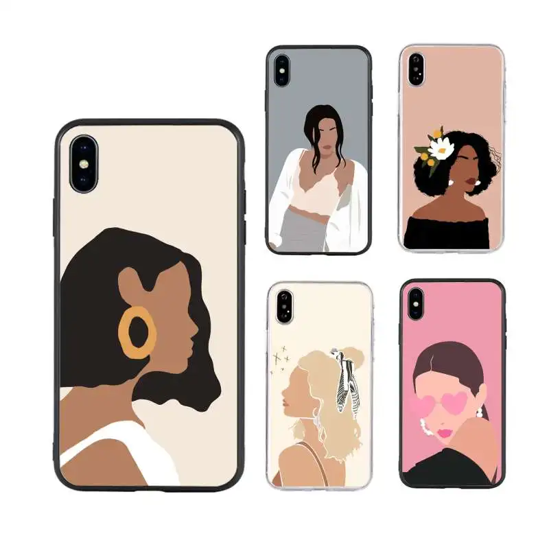 Beautiful abstract girl design female phone case For iphone 5 se 2 6 6s 7 8 plus X XS XR 11 12 PRO MAX black shell silicone
Beautiful abstract girl design female phone case For iphone 5 se 2 6 6s 7 8 plus X XS XR 11 12 PRO MAX black shell silicone