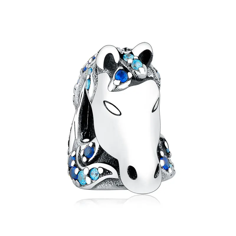 Wholesale Fashion Animal Necklace Pendant 925 Sterling Silver Blue Cubic Zircon Horse Beads Charms
Wholesale Fashion Animal Necklace Pendant 925 Sterling Silver Blue Cubic Zircon Horse Beads Charms