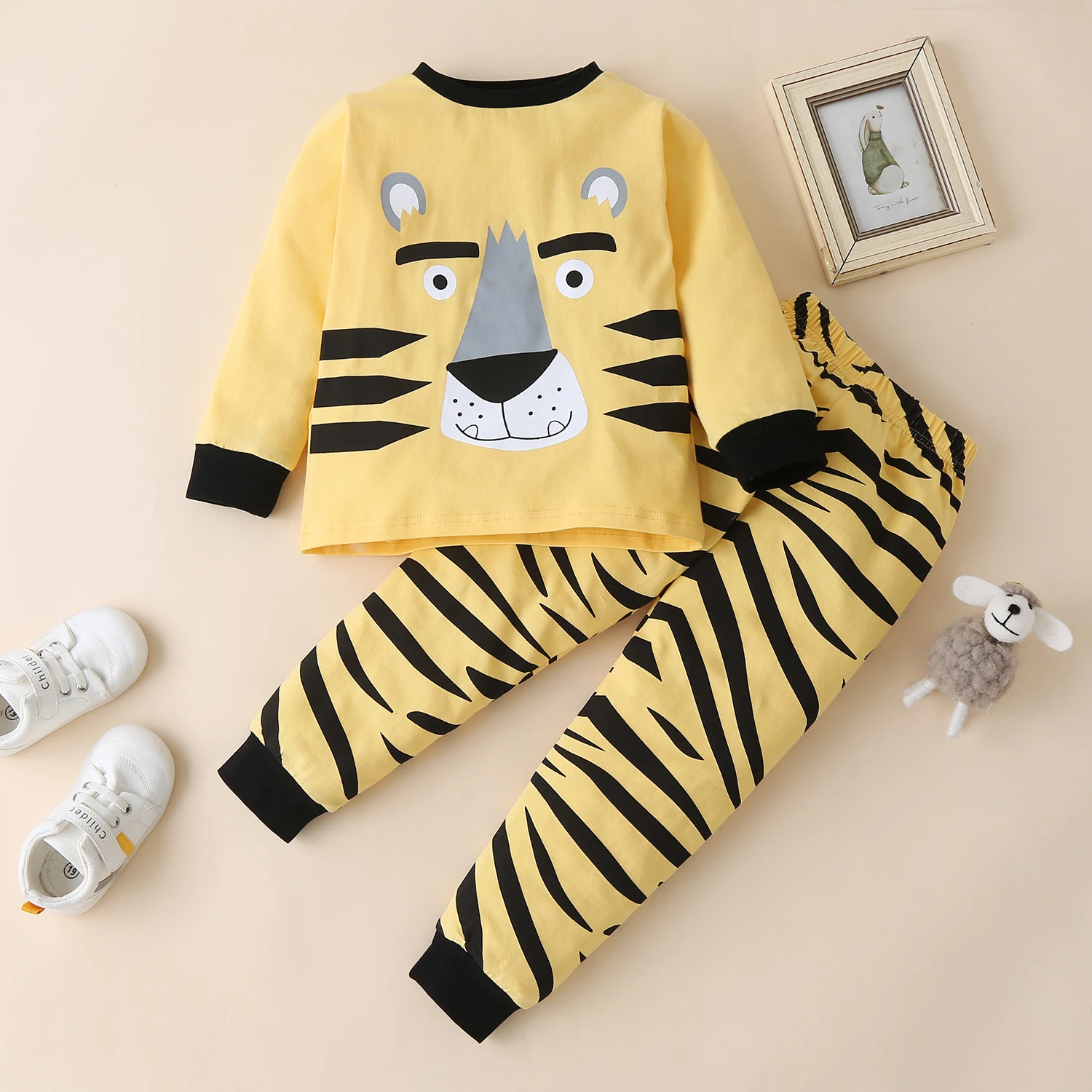 Fast delivery Leopard Tiger Animal Cartoon Printed Knitted Breathable Sleepwear boys set 1 to 6 years Pajamas Kids
Fast delivery Leopard Tiger Animal Cartoon Printed Knitted Breathable Sleepwear boys set 1 to 6 years Pajamas Kids