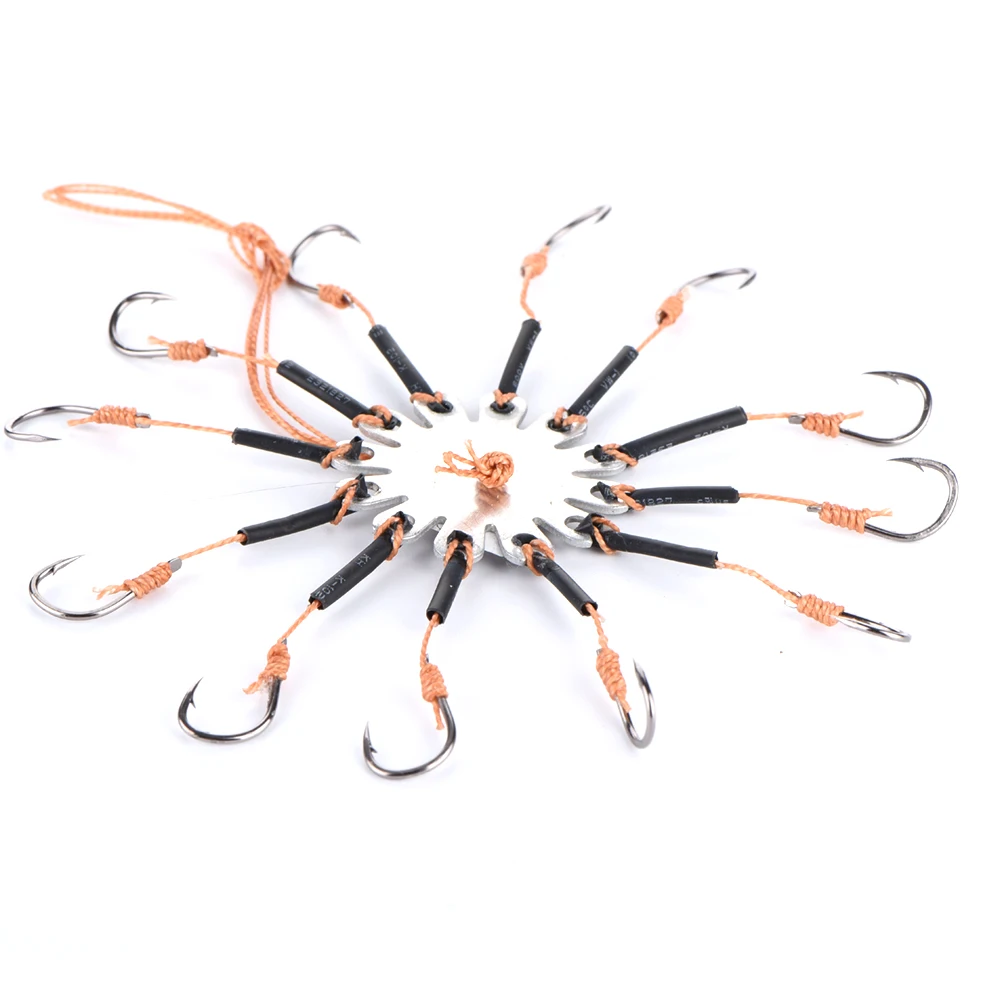 So-Easy anzuelos peche Anti-winding Exploding Hooks Clip Cake Eight Hooks Fishing Supplies Flip Barbed Fishhooks, Black/white/brown
So-Easy anzuelos peche Anti-winding Exploding Hooks Clip Cake Eight Hooks Fishing Supplies Flip Barbed Fishhooks, Black/white/brown