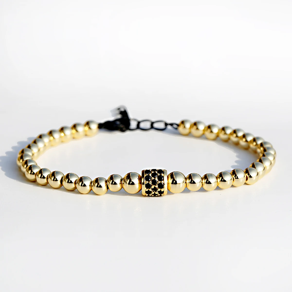 Charm Copper Beads Bracelet Handmade Black CZ Bracelet For Men Women Fashion Accessories Chain Link Lobster Clasp Bracelet, Multi-colors
Charm Copper Beads Bracelet Handmade Black CZ Bracelet For Men Women Fashion Accessories Chain Link Lobster Clasp Bracelet, Multi-colors