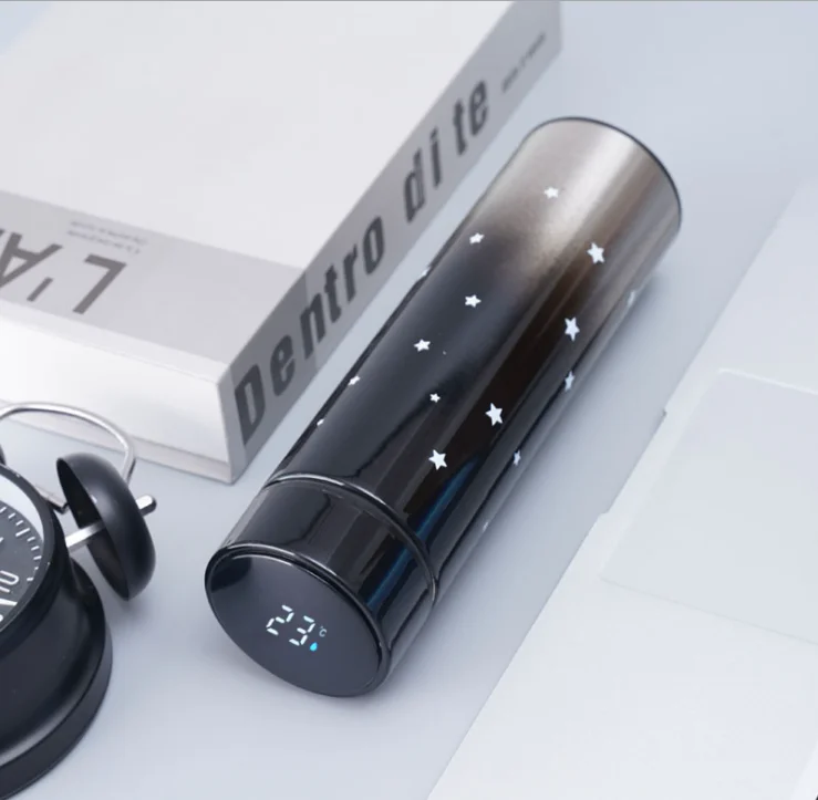 Customzied 500ml Hot and Cold Drinks Smart Vacuum Insulated 304 Stainless Steel Water Bottle with LED Temperature Display Lid, Customized color
Customzied 500ml Hot and Cold Drinks Smart Vacuum Insulated 304 Stainless Steel Water Bottle with LED Temperature Display Lid, Customized color