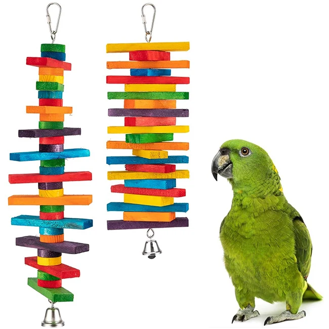 

Factory Price Parrot Toys Pet Conure Cockatiel Climb Hang Chew Toy Bite Swing Loofah Chewing Parakeets New Style Macaws Birds