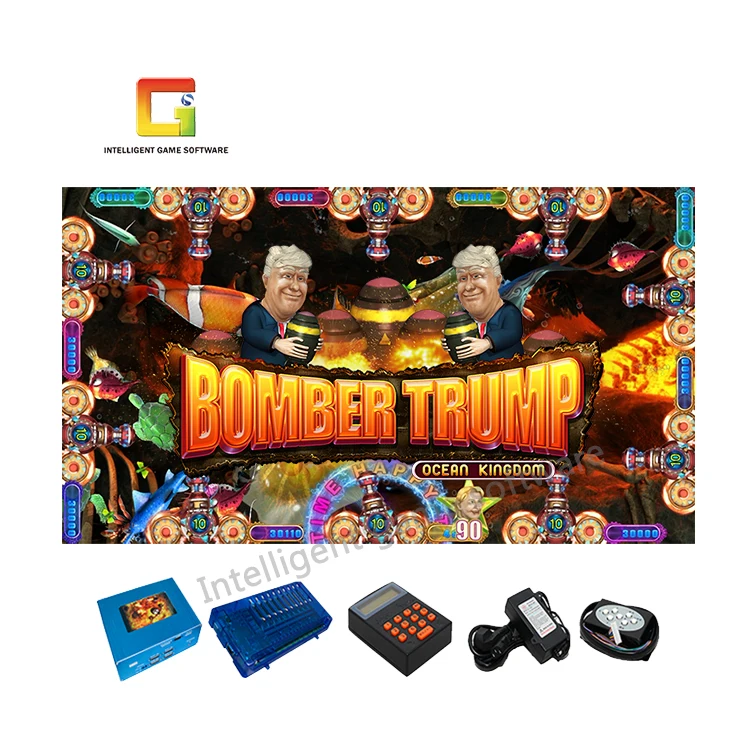 bomber trump shooting software include decorder kit for table cabinet machine fish game board for sale, Customized
bomber trump shooting software include decorder kit for table cabinet machine fish game board for sale, Customized